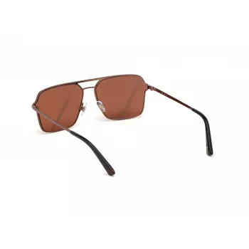WEB EYEWEAR MAN WE0261-6036E Akiniai Nuo Saulės Havana/Ruda Acetato Rėmelis Žali Polikarbonato Lęšiai 60/14/145 mm