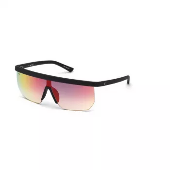 WEB EYEWEAR Vyriški Akiniai Nuo Saulės WE0221-02Z Juodas Acetato Rėmelis Pilki Lęšiai UV400
