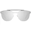 WEB EYEWEAR WE0190-0009C Unisex Akiniai - Geometrinis Juodas Rėmas Pilki Lęšiai