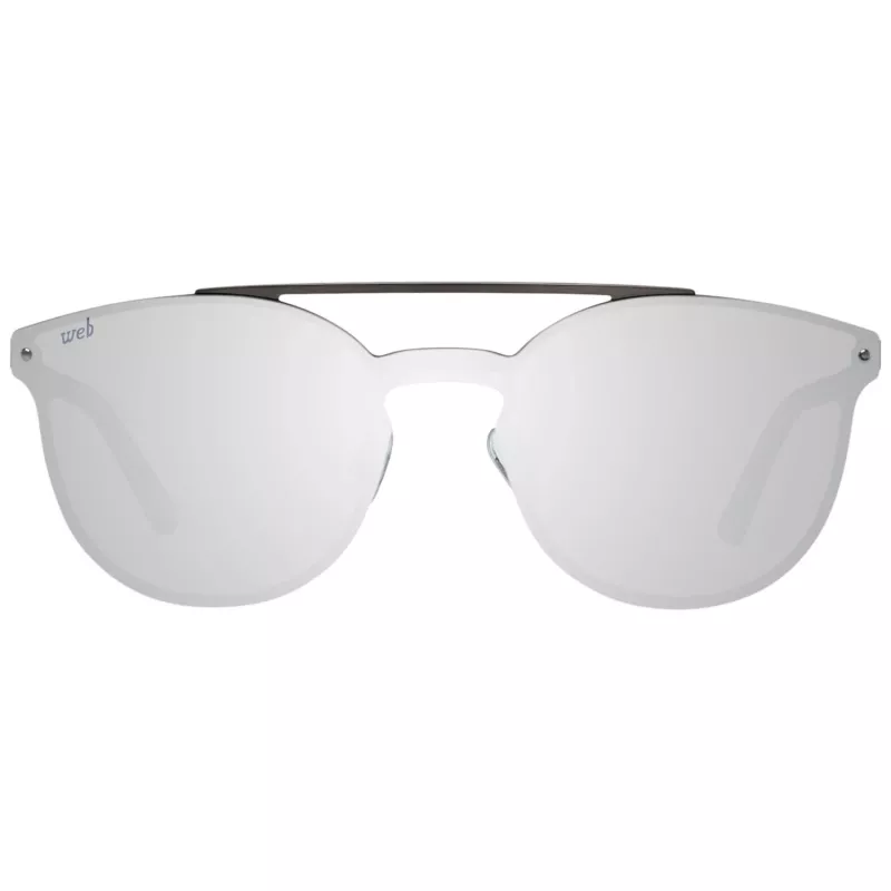 WEB EYEWEAR WE0190-0009C Unisex Akiniai - Geometrinis Juodas Rėmas Pilki Lęšiai