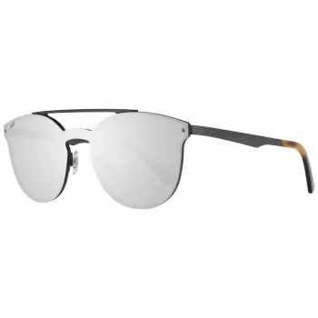 WEB EYEWEAR WE0190-0009C Unisex Akiniai - Geometrinis Juodas Rėmas Pilki Lęšiai
