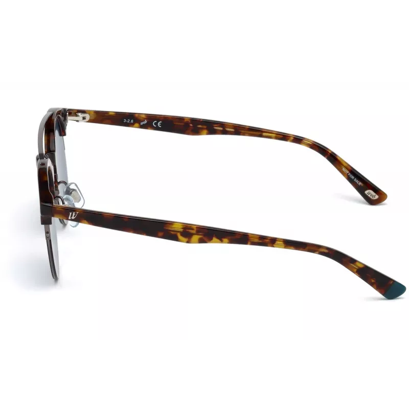 WEB EYEWEAR WE0192-52V Unisex Akiniai Nuo Saulės Havana Acetato Rėmelis Rudas Gradientinis Lęšis 49mm
