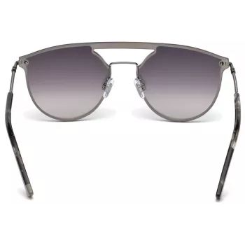 WEB EYEWEAR WE0193-08C Unisex stačiakampiai akiniai nuo saulės Havana acetato rėmelis rudi polikarbonatiniai lęšiai UV400