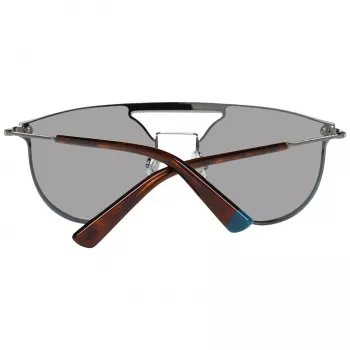 WEB EYEWEAR WE0193-13808V Unisex Akiniai nuo saulės - Blizgantis juodas rėmelis, dūminiai lęšiai, 54 mm