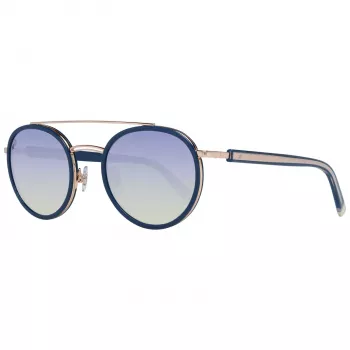 WEB EYEWEAR WE0225-5290W Unisex akiniai nuo saulės, juodas rėmelis, pilki lęšiai, 52/22/145 mm