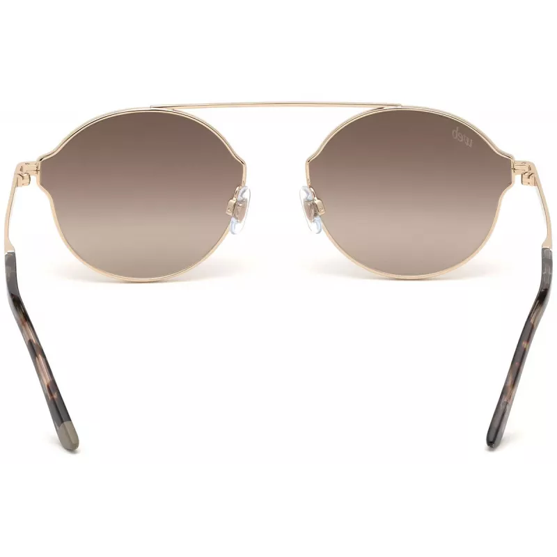 Web Eyewear WE0243-32G Unisex Pilot Akiniai Auksinis Rėmelis Rudi Gradientiniai Lęšiai UV400 58mm
