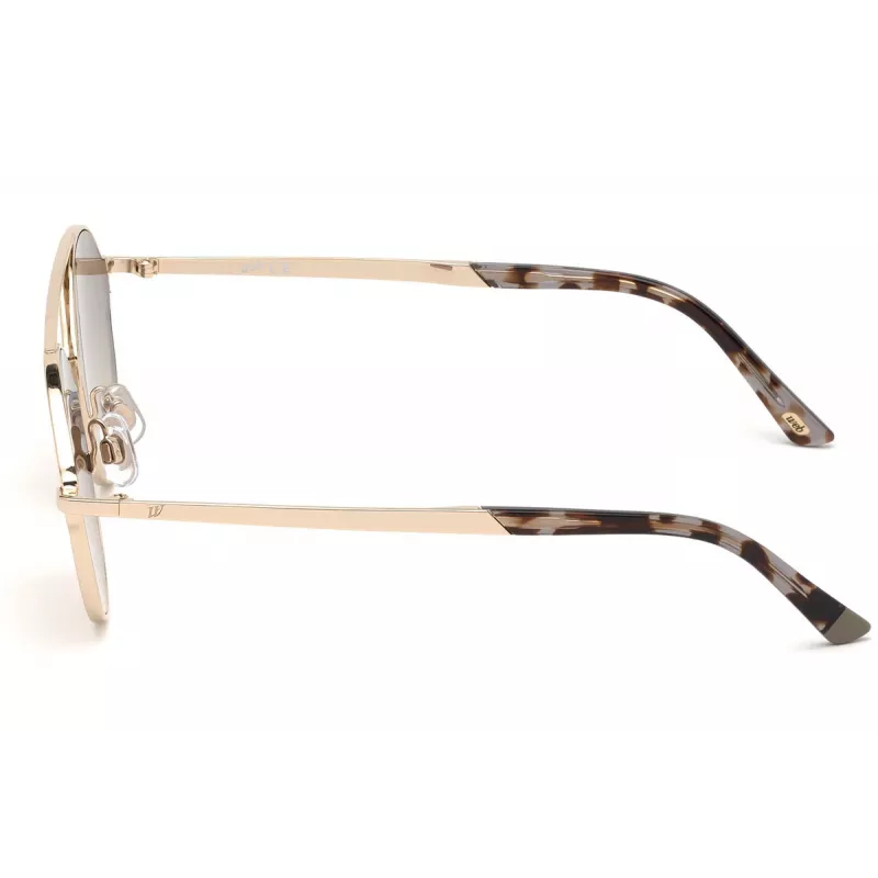 Web Eyewear WE0243-32G Unisex Pilot Akiniai Auksinis Rėmelis Rudi Gradientiniai Lęšiai UV400 58mm