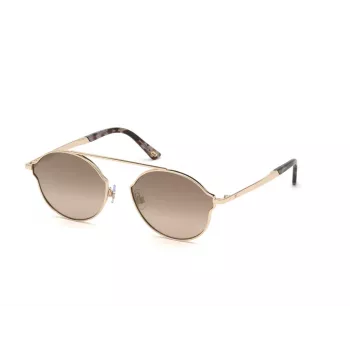 Web Eyewear WE0243-32G Unisex Pilot Akiniai Auksinis Rėmelis Rudi Gradientiniai Lęšiai UV400 58mm
