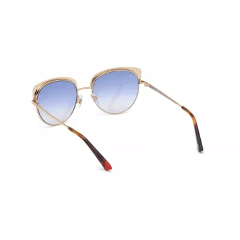 WEB EYEWEAR Moteriški drugelio formos akiniai nuo saulės WE0271-5532W Havana Acetate Brown Gradient UV400 55/18/140