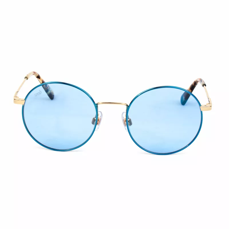 WEB EYEWEAR Moteriški katės akies akiniai nuo saulės WE0254-32V Havana Brown rėmelis su rudais gradientiniais stiklais 49mm