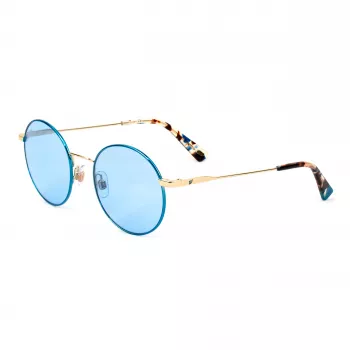 WEB EYEWEAR Moteriški katės akies akiniai nuo saulės WE0254-32V Havana Brown rėmelis su rudais gradientiniais stiklais 49mm
