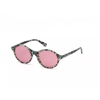 WEB EYEWEAR Moteriški katės akies akiniai nuo saulės WE0266-5155Y Havana/Rudi gradientiniai 51mm