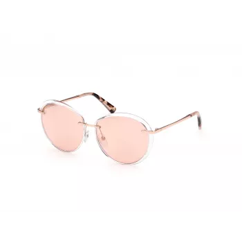 WEB EYEWEAR Moteriški katinuko akies akiniai nuo saulės WE0297-5726Z Brown Havana/Gold Tone