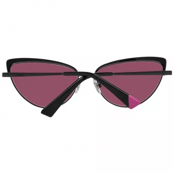 WEB EYEWEAR Moteriški kvadratiniai acetatiniai akiniai nuo saulės WE0272-5901Z – juodas rėmelis, pilki lęšiai 59 mm