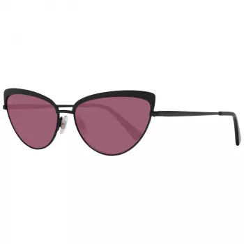 WEB EYEWEAR Moteriški kvadratiniai acetatiniai akiniai nuo saulės WE0272-5901Z – juodas rėmelis, pilki lęšiai 59 mm