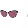 WEB EYEWEAR Moteriški kvadratiniai acetatiniai akiniai nuo saulės WE0272-5901Z – juodas rėmelis, pilki lęšiai 59 mm