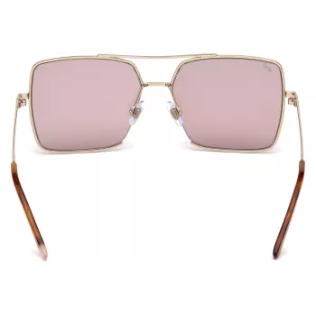 WEB EYEWEAR moteriški akiniai nuo saulės WE0210-28Y Havana rudi acetatiniai kvadratiniai rėmeliai UV400