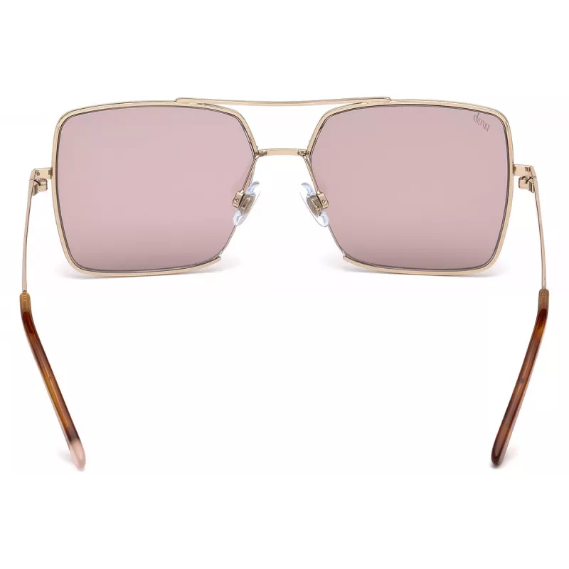 WEB EYEWEAR moteriški akiniai nuo saulės WE0210-28Y Havana rudi acetatiniai kvadratiniai rėmeliai UV400