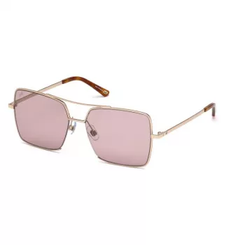 WEB EYEWEAR moteriški akiniai nuo saulės WE0210-28Y Havana rudi acetatiniai kvadratiniai rėmeliai UV400
