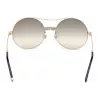 WEB EYEWEAR Moteriški akiniai nuo saulės WE0211-28G Auksinis metalinis rėmelis Rudi gradientiniai lęšiai 59mm