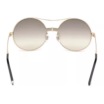 WEB EYEWEAR Moteriški akiniai nuo saulės WE0211-28G Auksinis metalinis rėmelis Rudi gradientiniai lęšiai 59mm