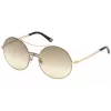 WEB EYEWEAR Moteriški akiniai nuo saulės WE0211-28G Auksinis metalinis rėmelis Rudi gradientiniai lęšiai 59mm