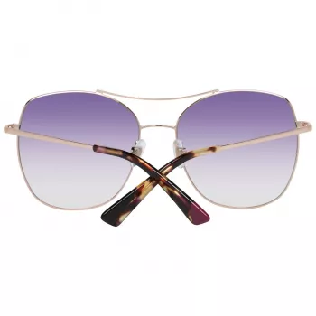 WEB EYEWEAR Moteriški Akiniai Nuo Saulės WE0245-5833Z - Rudi Gradientiniai Stačiakampiai Acetato Rėmeliai