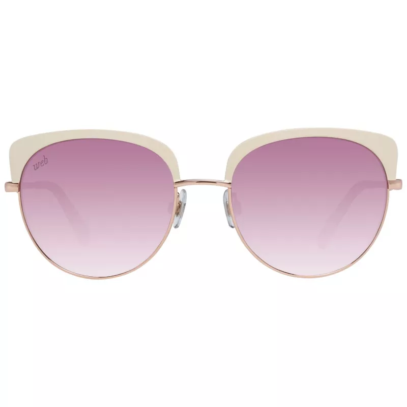 WEB EYEWEAR Moteriški akiniai nuo saulės WE0271-5533Z Havana Brown Square Acetate Gradient Lens 55mm