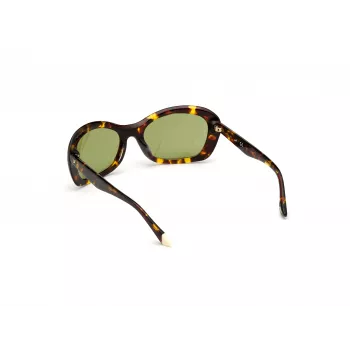 WEB EYEWEAR Moteriški Akiniai Nuo Saulės WE0289-5652N Havana Acetate Square Frame Brown Gradient Lens 56/19/130 mm