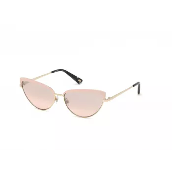 WEB EYEWEAR Moteriški kvadratiniai akiniai nuo saulės WE0272-5932Z, juodas rėmelis, pilki lęšiai, 59 mm