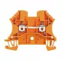 Weidmüller WDU 2.5 OR praėjimo gnybtų blokas, varžtinis sujungimas, 2,5 mm², oranžinis