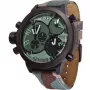 WELDER MAN K29-8004 53mm Analoginis Kvarcinis Laikrodis Juodu Ciferblatu Odiniu Dirželiu