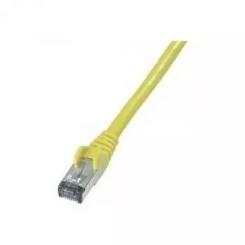 Wentronic CAT 6 S/FTP tinklo kabelis, RJ45 male to RJ45 male, 1 m, geltonas, LSZH, atsparus liepsnai