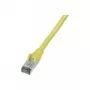 Wentronic CAT 6 S/FTP tinklo kabelis, RJ45 male to RJ45 male, 1 m, geltonas, LSZH, atsparus liepsnai