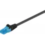 Wentronic Goobay 55412 Cat6a U/UTP Ethernet tinklo kabelis, 10 m, juodas, LSZH, RJ45, 10 Gbps