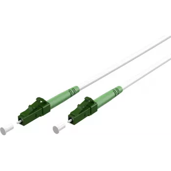 WENTRONIC Goobay 59586 OS2 vienskiemenis optinis pataisasausis kabelis LC/APC į LC/APC, 3 m, baltas, LSZH