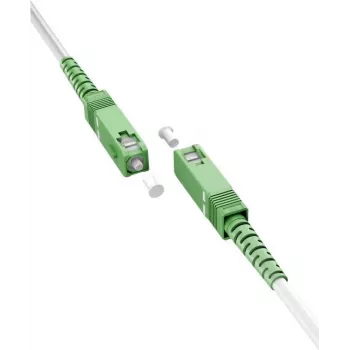 Wentronic Goobay 59597 SC/APC – SC/APC vienmodis OS2 šviesolaidinis pataisos kabelis, 5 m, LSZH, baltas