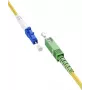 WENTRONIC Goobay 59651 OS2 vienmodis šviesolaidinis patch laidas SC/APC į LC/UPC, 5 m, geltonas, LSZH