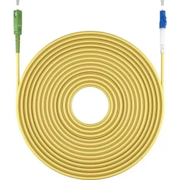 Wentronic Goobay 59656 OS2 vienmodis šviesolaidinis patch kabelis SC/APC į LC/UPC, 30 m, LSZH, geltonas