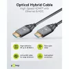 WENTRONIC Goobay 76276 aktyvus optinis HDMI kabelis AOC 8K - 10 m, HDMI 2.1, 48 Gbps, 8K@60Hz, 4K@120Hz, Dynamic HDR, eARC, VRR, ALLM, HDCP 2.3, juodas