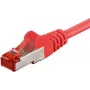 Wentronic Goobay CAT 6 tinklo kabelis, S/FTP (PiMF), raudonas, 50 m - LSZH be halogenų, varis 68287