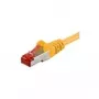 Wentronic Goobay CAT 6 tinklo kabelis, S/FTP (PiMF), geltonas, 50 m - LSZH be halogenų, varinis 68309