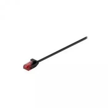 Wentronic Goobay CAT 6 Slim tinklo kabelis, U/UTP, juodas, 7,5 m, varis 93729