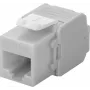 Wentronic Goobay CAT 6a Keystone RJ45 lizdas, neekranuotas, 500 MHz, šviesiai pilkas-baltas (90693)