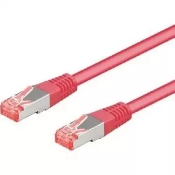 Wentronic Goobay CAT 6a S/FTP tinklo kabelis, magenta, 1 m, LSZH, varis 93682