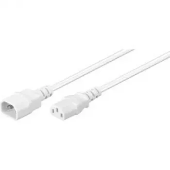 Wentronic Goobay šaltojo įrenginio maitinimo prailginimo kabelis C14 į C13, 1 m, baltas 97582