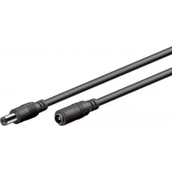 Wentronic Goobay DC ilginimo kabelis 5 m, juodas, 76671