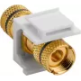 WENTRONIC Goobay Keystone garso kolonėlės modulis, juodas - gnybtų pora į varžtinius gnybtus (79476)