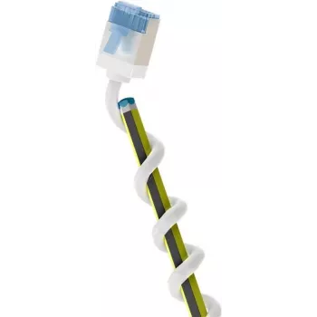Wentronic Goobay itin lankstus Cat 6A plonas U/FTP tinklo kabelis, baltas, 0,25 m, 10 Gbps, itin trumpi užkabinimo apsaugos jungtys 74327