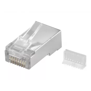 Wentronic RJ45 modulinis kištukas, ekranuotas, 8P8C, apvaliems kabeliams, palaidinis